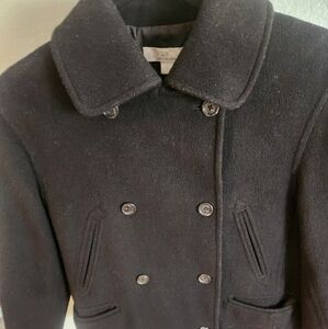 Vintage Black J Crew pea coat